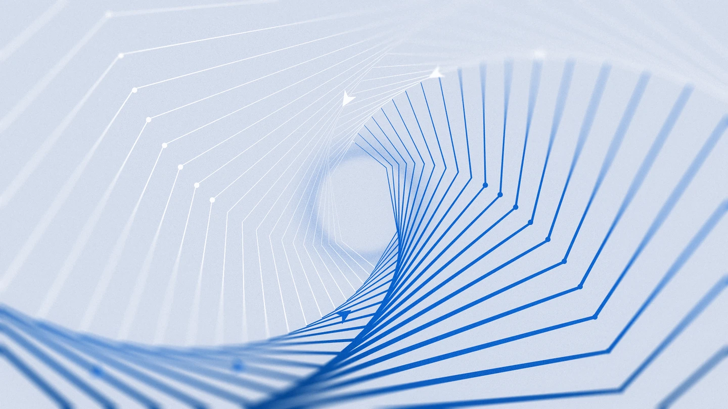 Blue Muse Wonder title treatment over a pale repeating pattern of the word Wonder, Meta's announcement header image